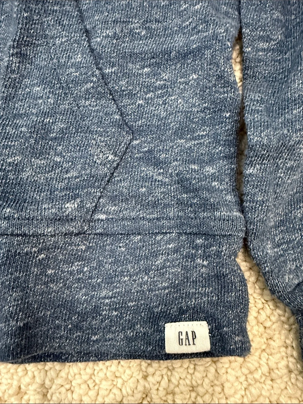 GAP Navy Heather Pullover Hoodie